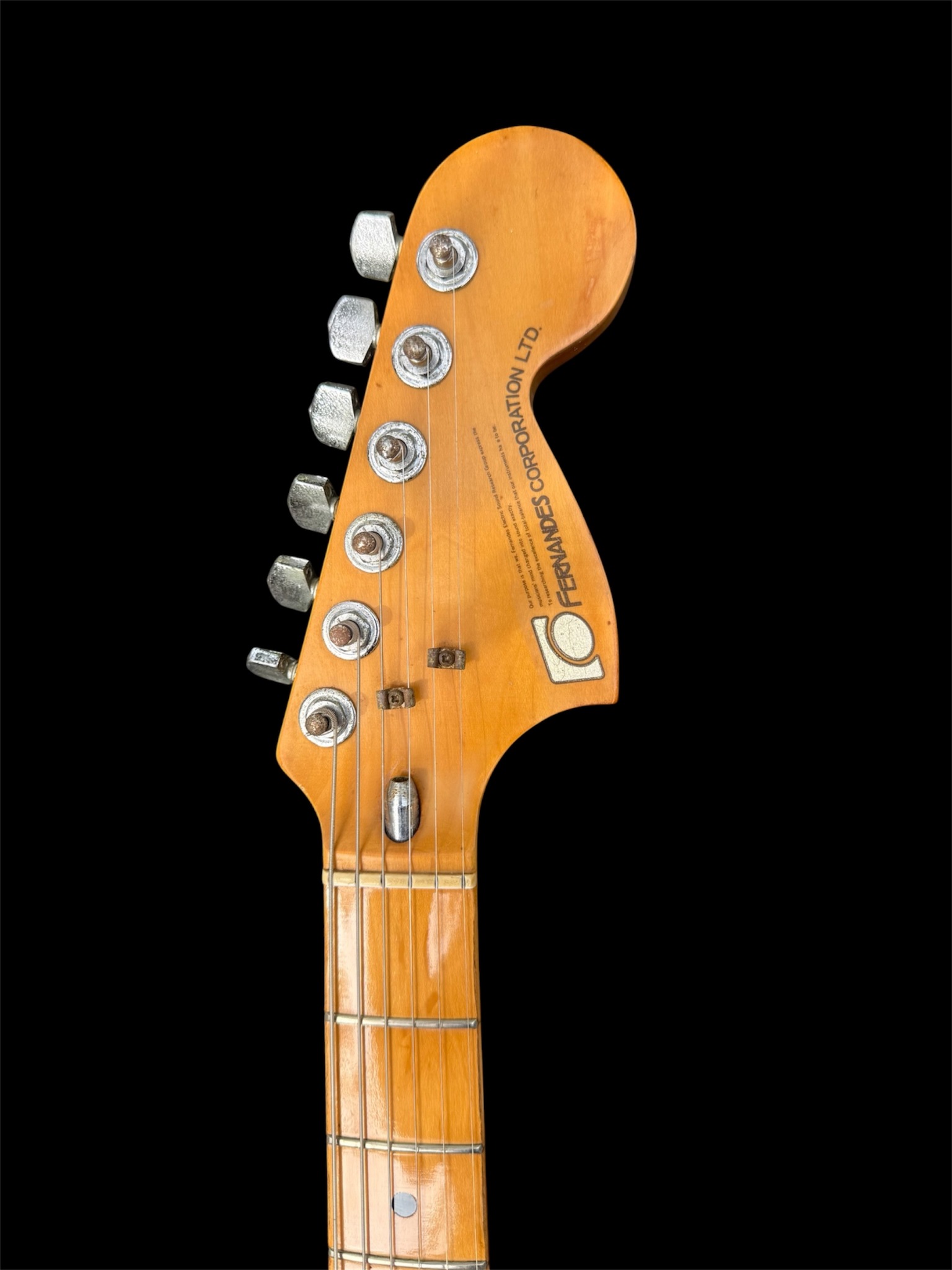 1977 Fernandes FST-50 headstock