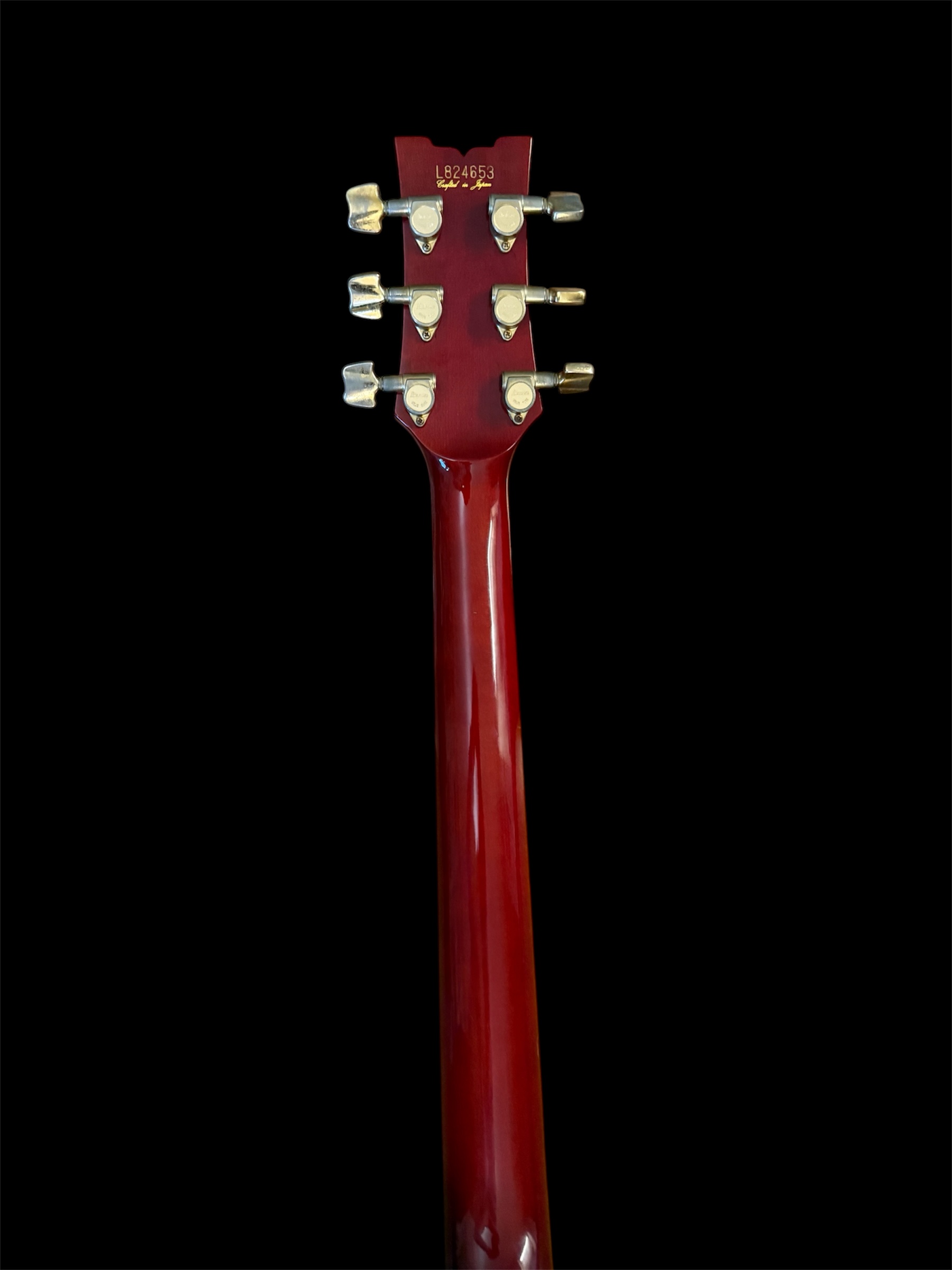 1983 Ibanez AR500 rear headstock serial