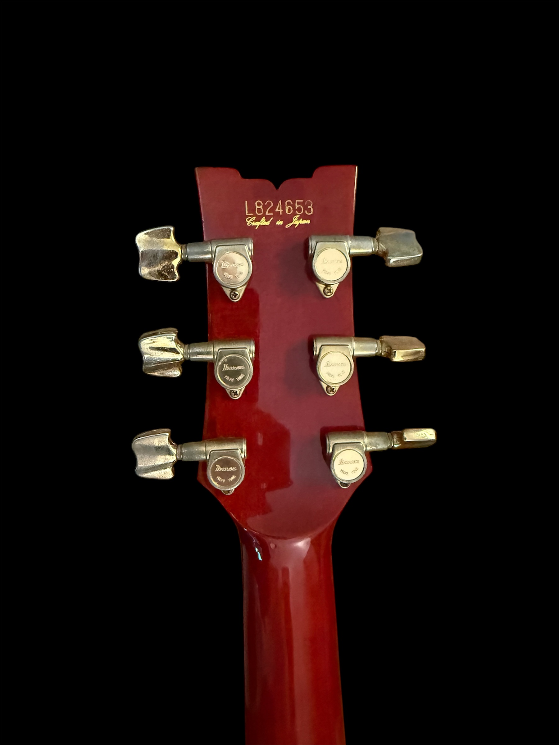 1983 Ibanez AR500 headstock serial and tuners