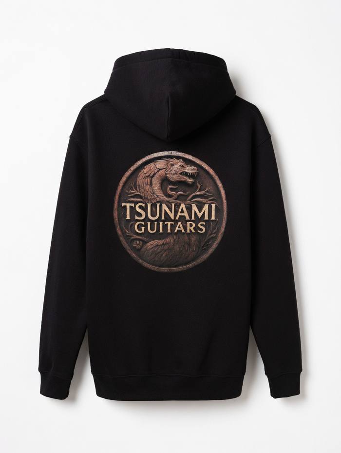 Dragon Medallion Black Pullover — back