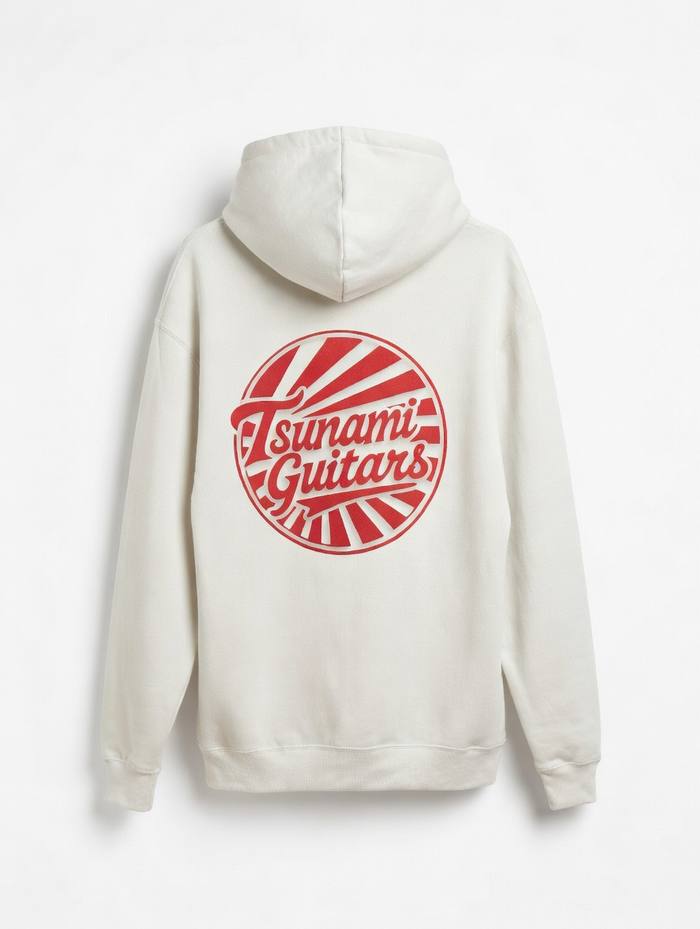 Rising Sun White Pullover — back