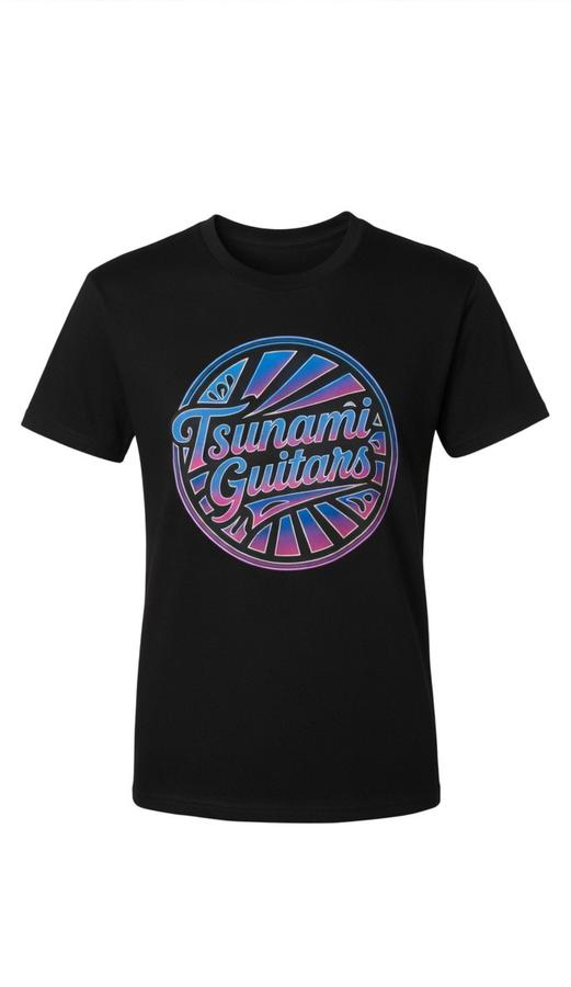 Gradient Black T-Shirt Front