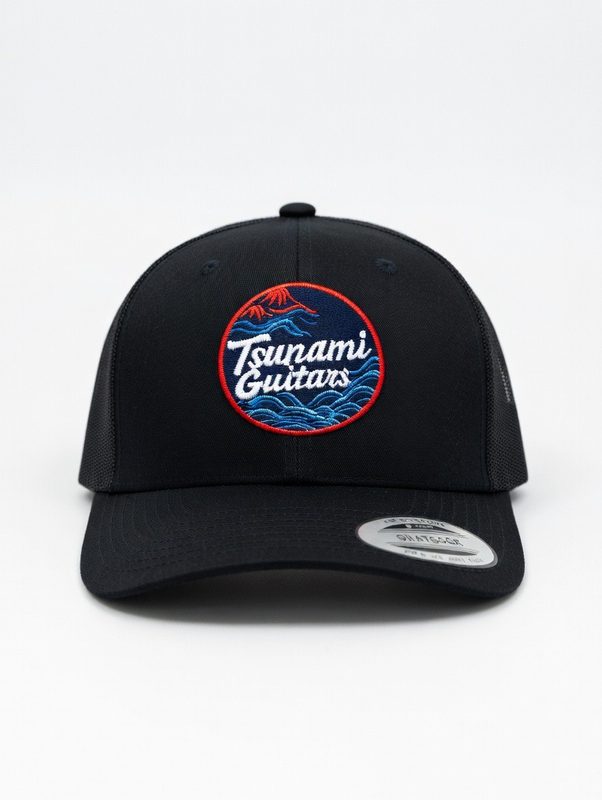 Tsunami Guitars Black Trucker Cap